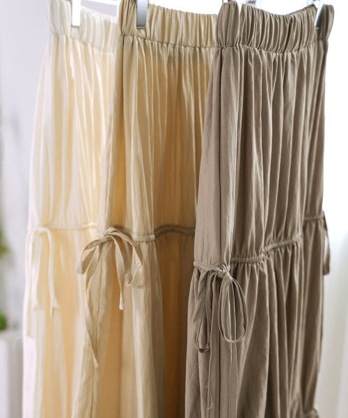 ribbon tiered skirt